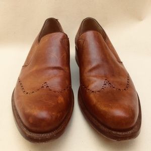 Cole Haan Cognac Color Western Slip Ons